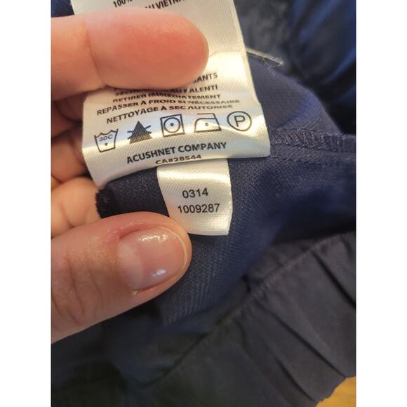 FootJoy Men’s L Golf Pullover 1/2 Zip Blue Windshirt Jacket River Club Logo EUC - Picture 9 of 10